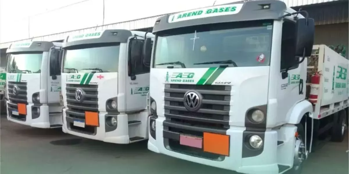 Frota da empresa Arend Gases
