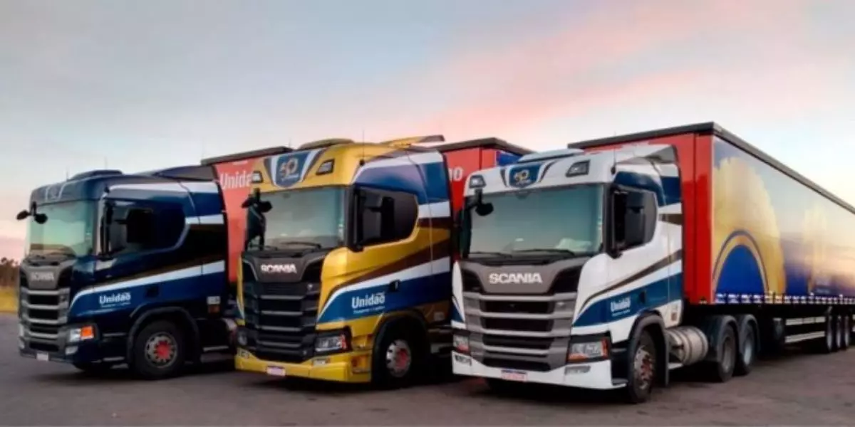 Frota da empresa Unidão Transportes