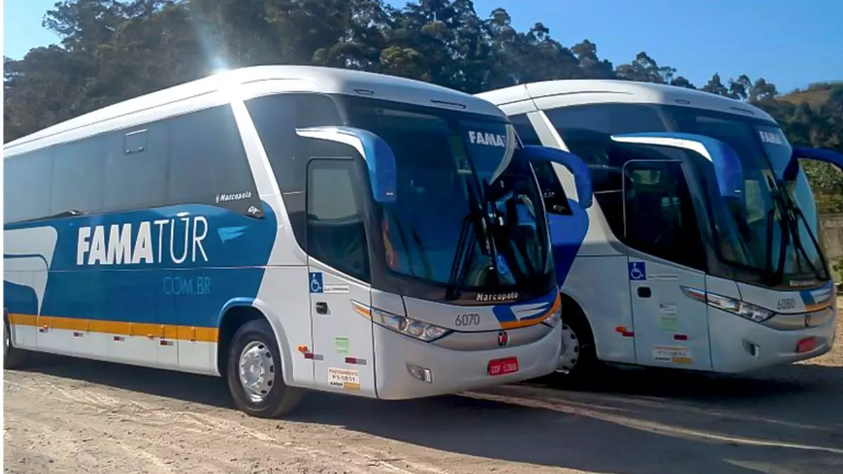 Frota de ônibus do Grupo FAMATUR
