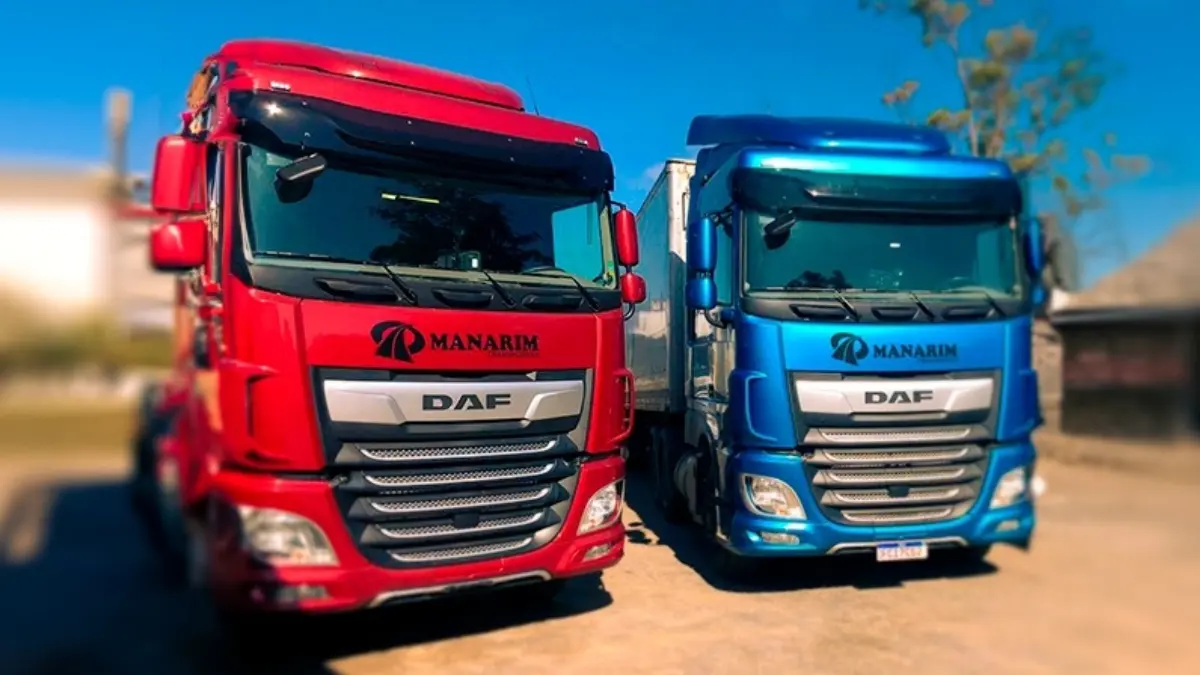 Frota da empresa Manarim Transportes