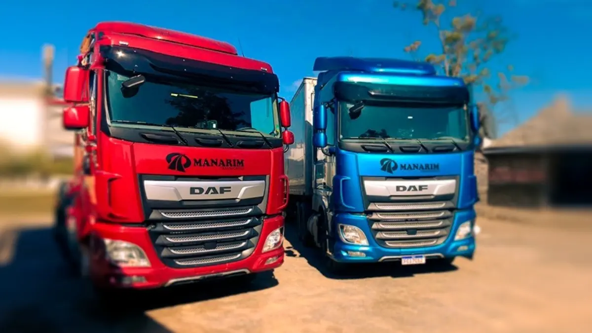 Frota da empresa Manarim Transportes