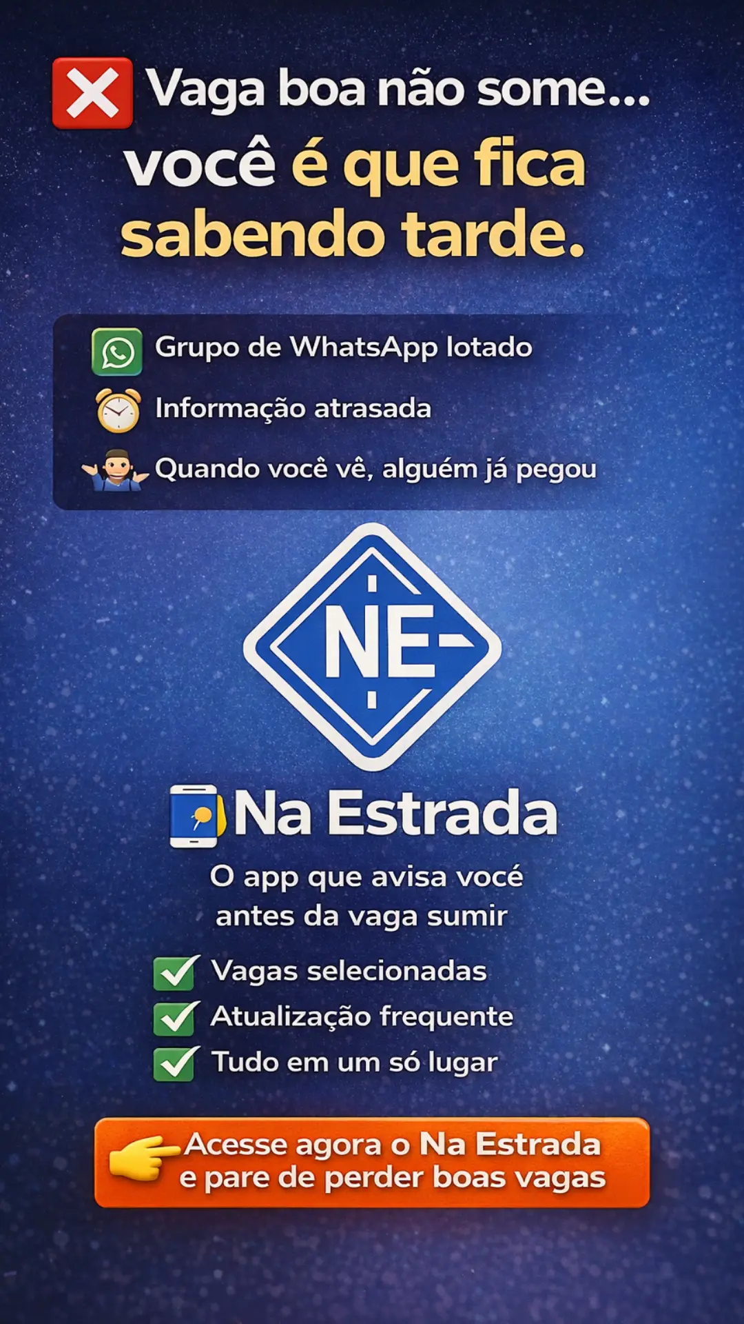 Divulgação do aplicativo Na Estrada - Assinar agora