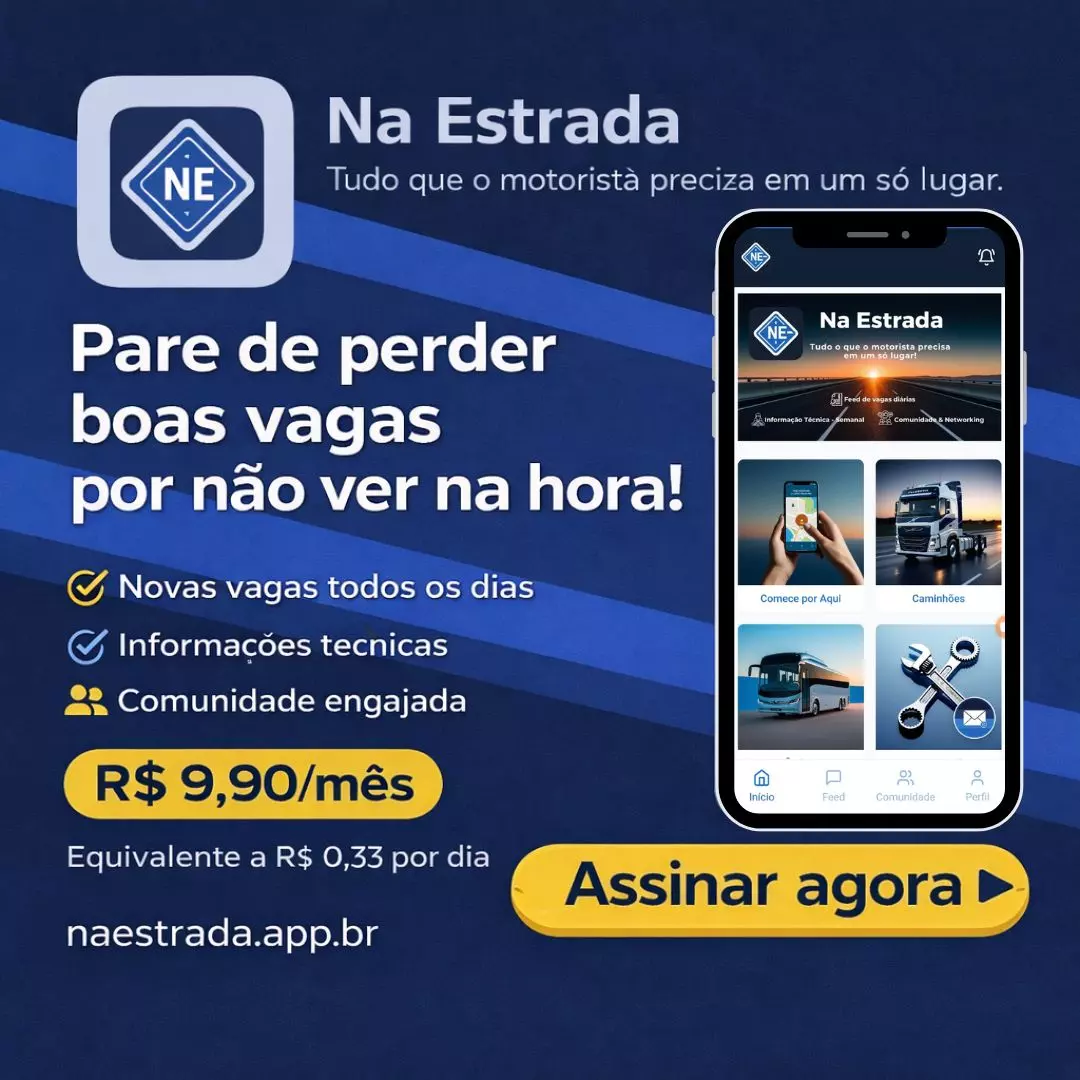 Divulgação do aplicativo Na Estrada - Assinar agora