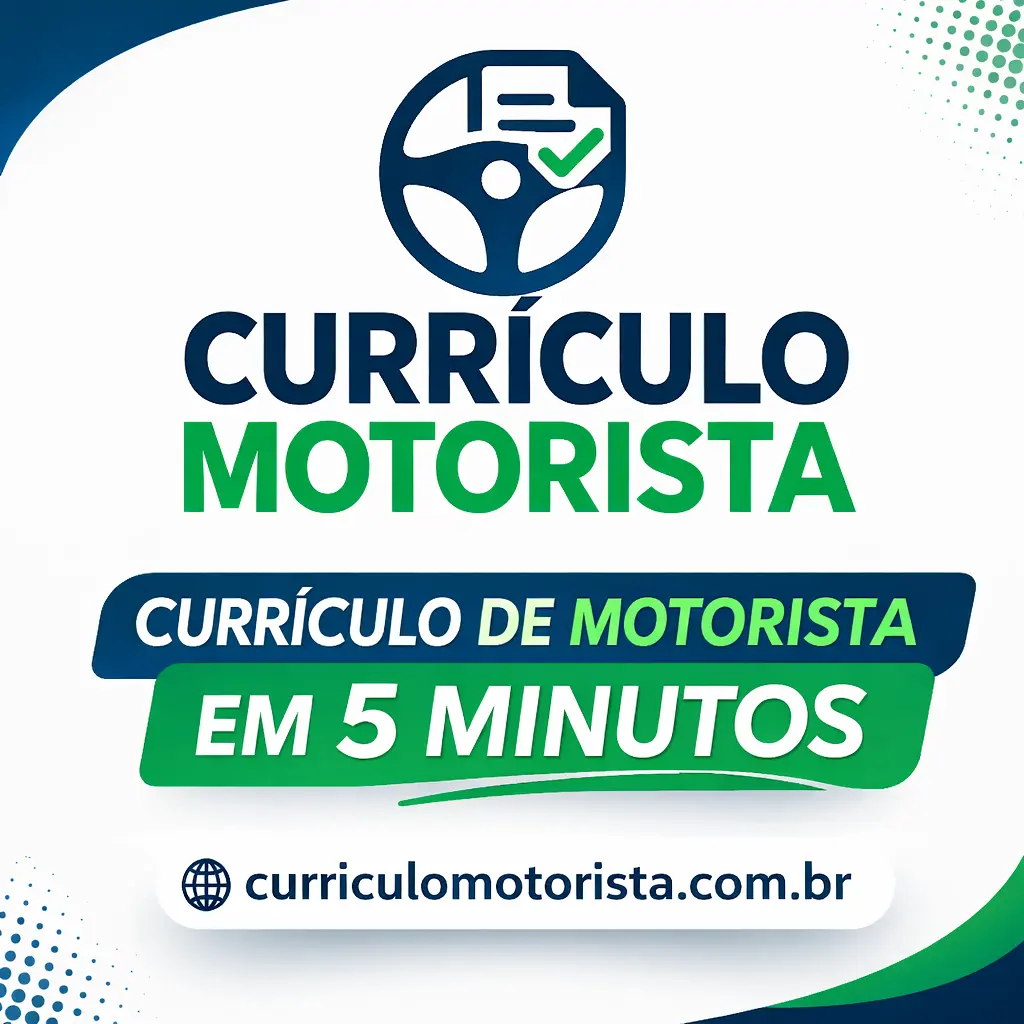 Divulgação do aplicativo curriculo motorista - Criar currículo agora