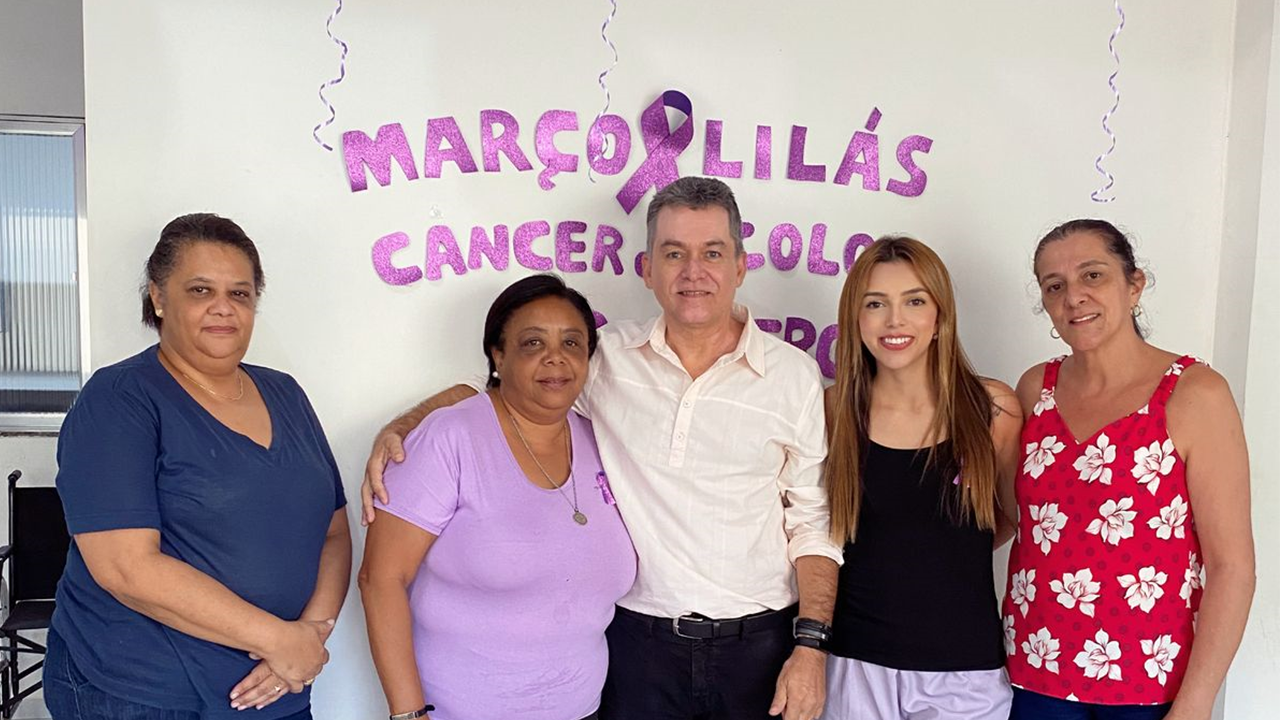 Março Lilás: Secretaria de Saúde realiza ações de conscientização sobre prevenção do câncer do colo do útero