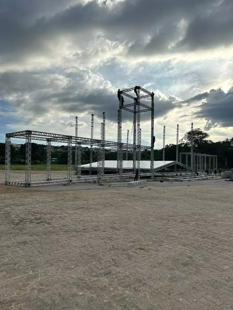 Expocrato 2024: iniciada montagem de megaestrutura