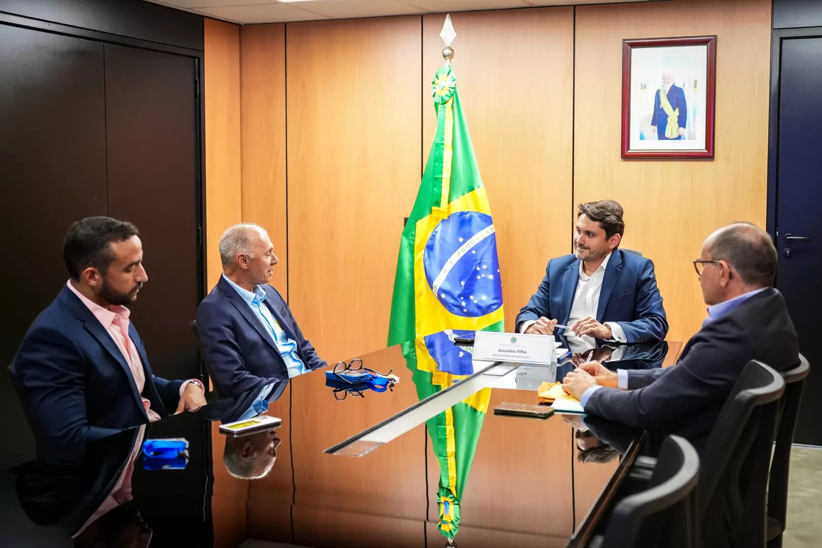 PREFEITO ALUISINHO TEM AUDIÊNCIA COM MINISTRO DAS COMUNICAÇÕES, JUSCELINO FILHO