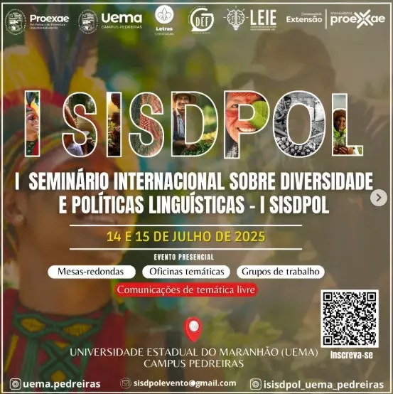 PEDREIRAS SEDIARÁ SEMINÁRIO INTERNACIONAL SOBRE DIVERSIDADE E POLÍTICAS LINGÚISTICAS DA UEMA