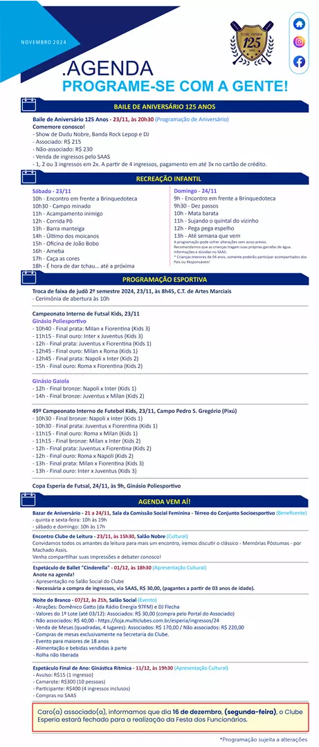 Agenda Final de Semana Agenda Final de Semana