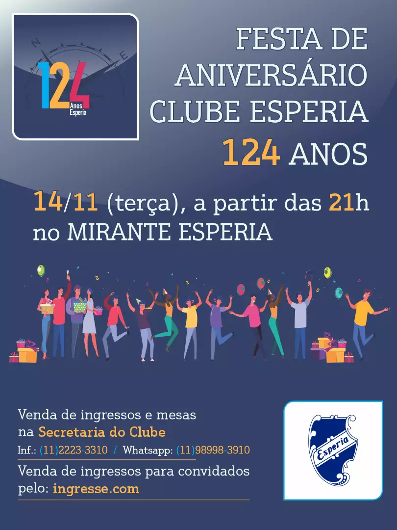 Festa de Aniversário 124 anos Festa de Aniversário 124 anos