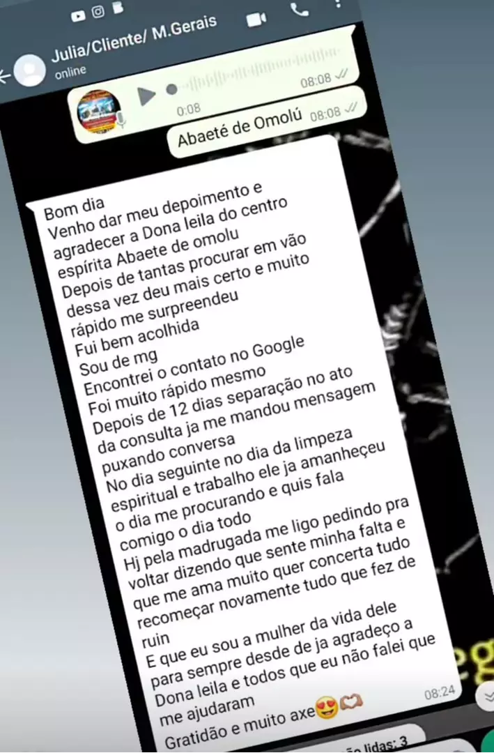 depoimentos