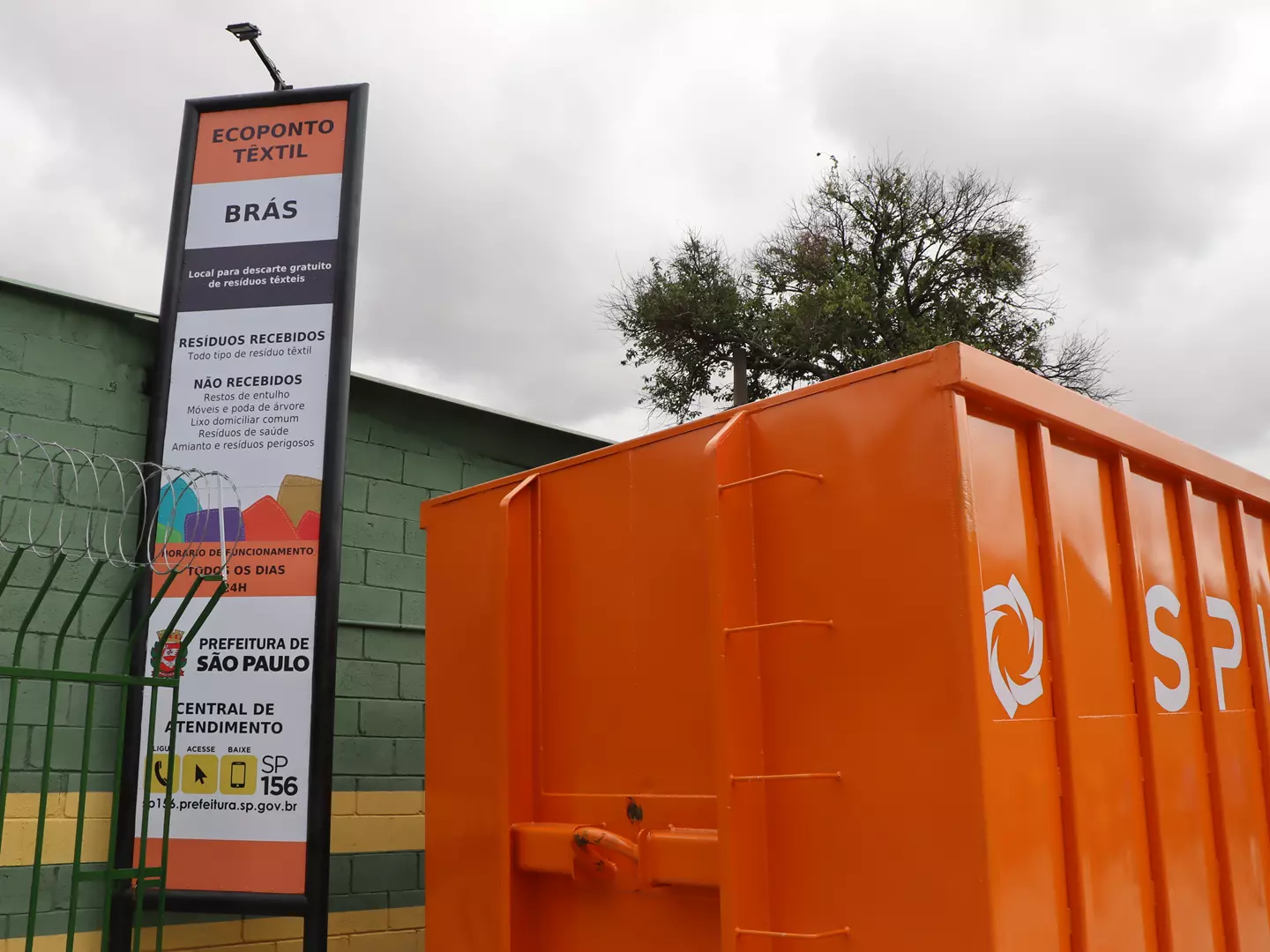 Prefeitura inaugura no Brás primeiro ecoponto exclusivo para receber restos  de tecido e combater descarte irregular