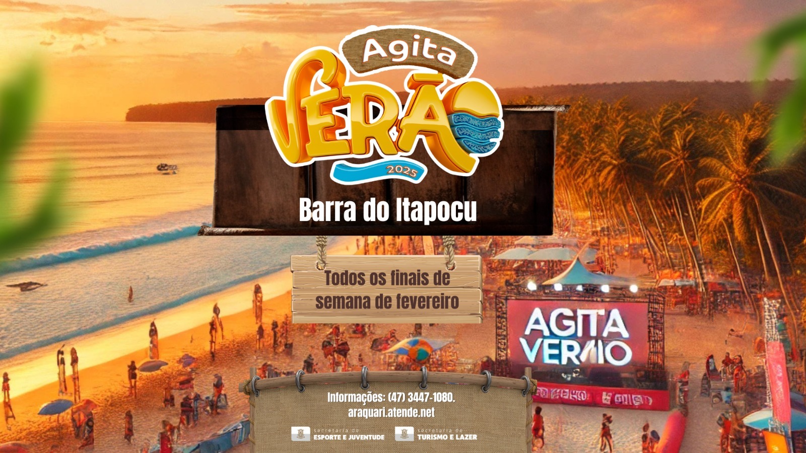 Araquari promove Agita Verão 2025 na Barra do Itapocu