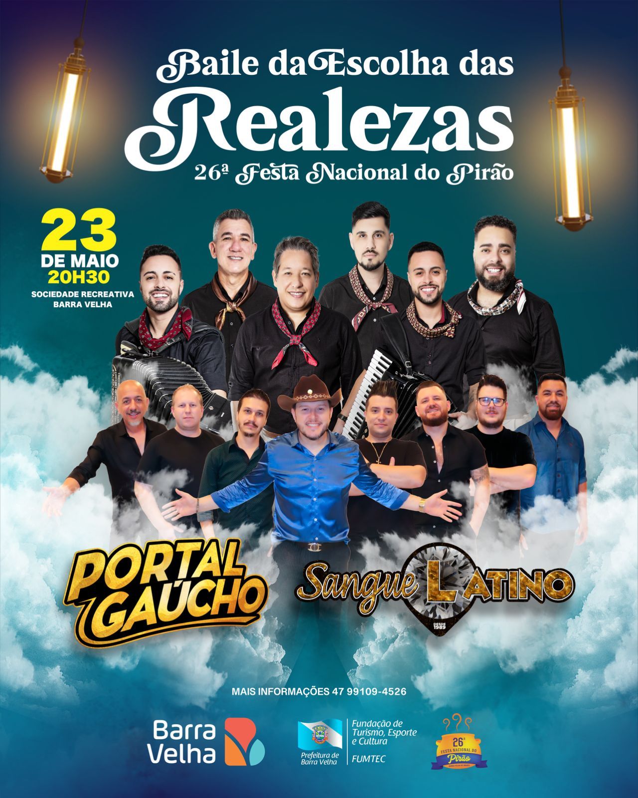 Vem aí o Baile da Escolha das Realezas da 26ª Festa Nacional do Pirão!