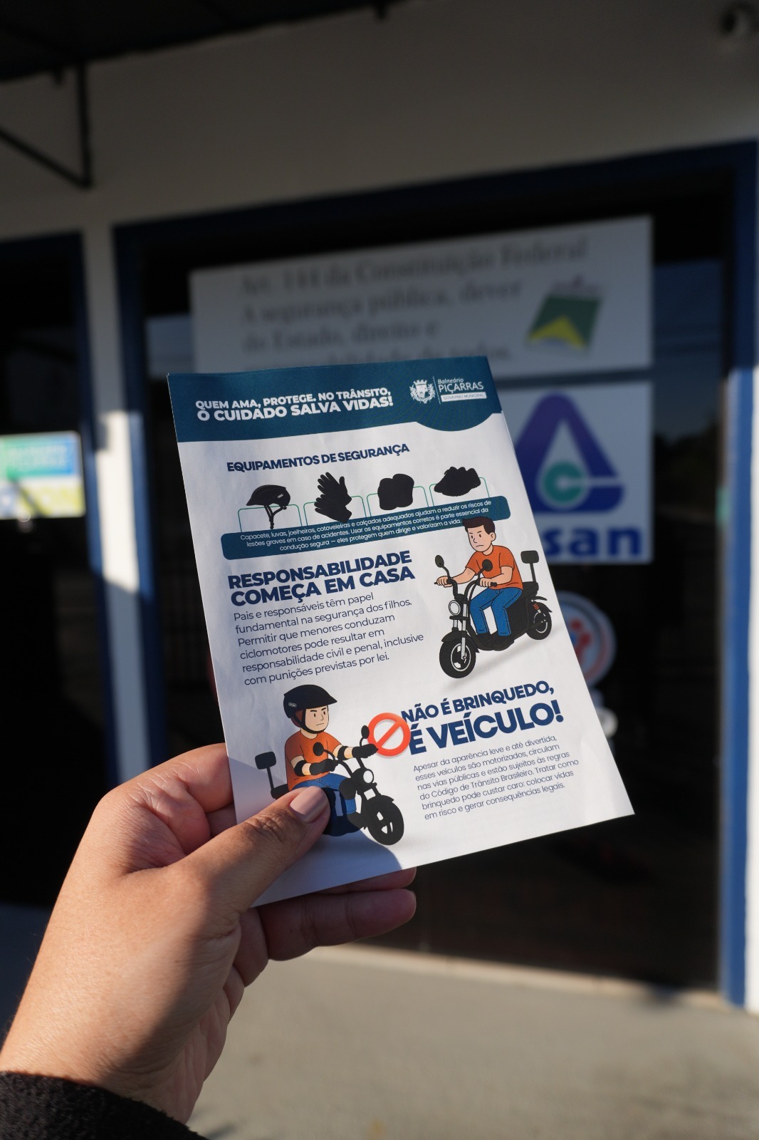 Segurança Pública realiza blitz educativa neste fim de semana sobre ciclomotores e patinetes elétricos
