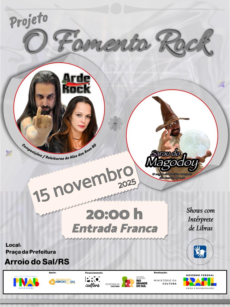 Arde Rock chega a Arroio do Sal/RS dia 15/11 com show que transforma emoções em música.