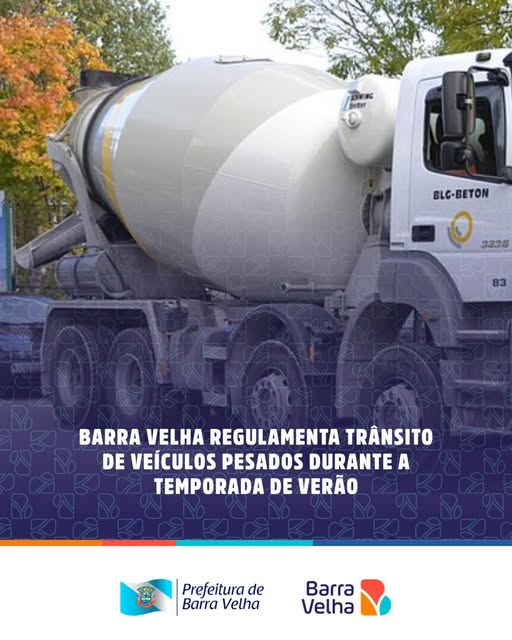 *Barra Velha regulamenta trânsito de veículos pesados durante a temporada de verão*