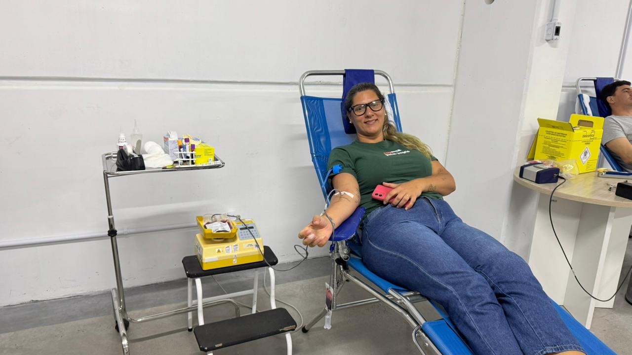 Parceria entre Penha e Hemosc para coleta de sangue contou com doação de 116 pessoas