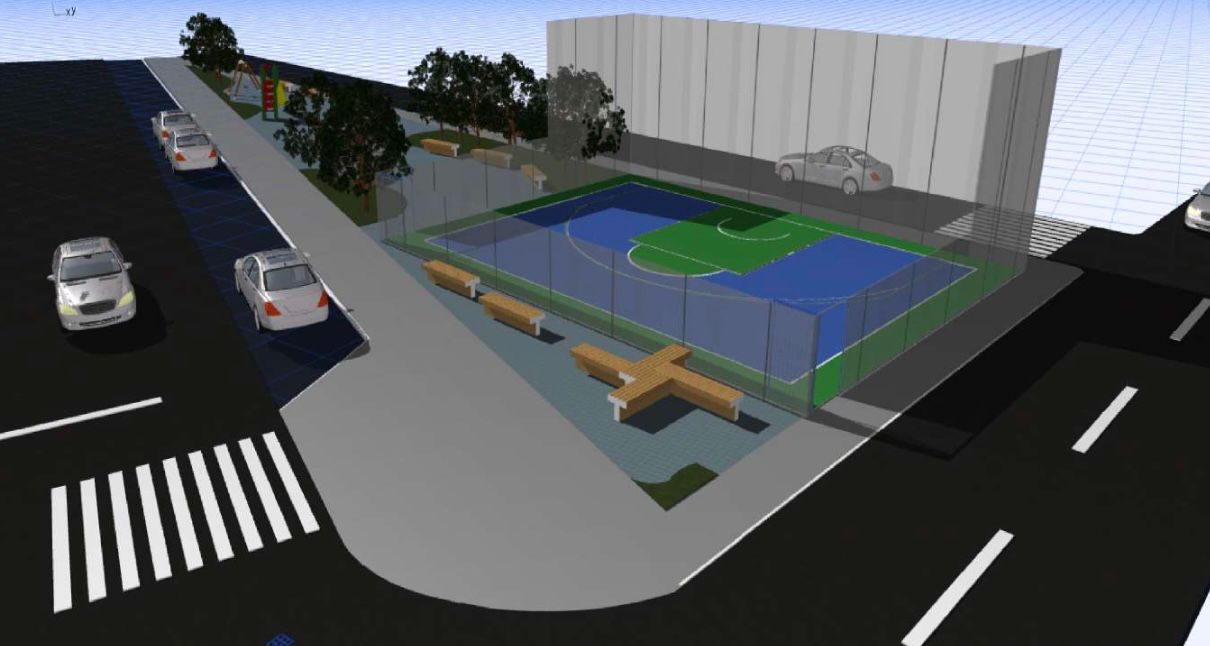 Assinada ordem de serviço para obras da Meia Quadra de Basquete