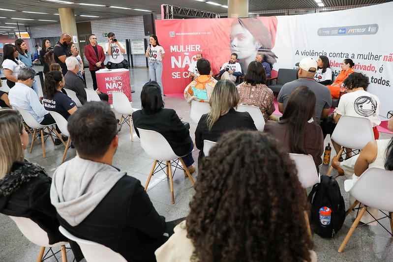 GDF lança 4ª edição do projeto “Mulher, Não se Cale!” para conscientizar sobre violência contra mulheres