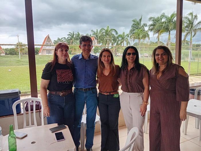 Subsecretária Sandra Faraj participa de almoço com empresários na Chácara do Galo, em Ceilândia