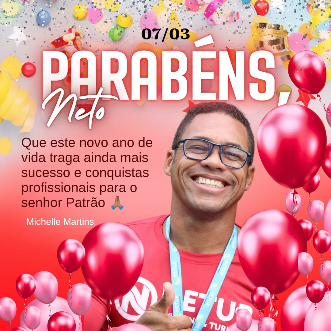 Neto da Netur Turismo é o aniversariante do dia
