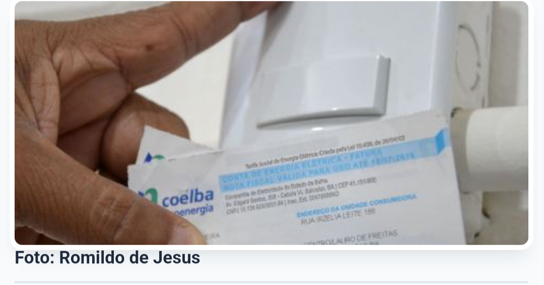 Conta de luz terá reajuste na Bahia a partir da próxima terça-feira (22)