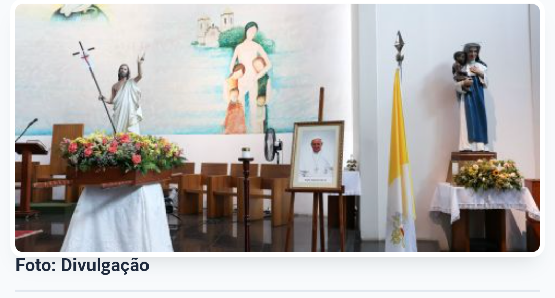 Missas no santuário da OSID marca sétimo dia da morte do Papa Francisco