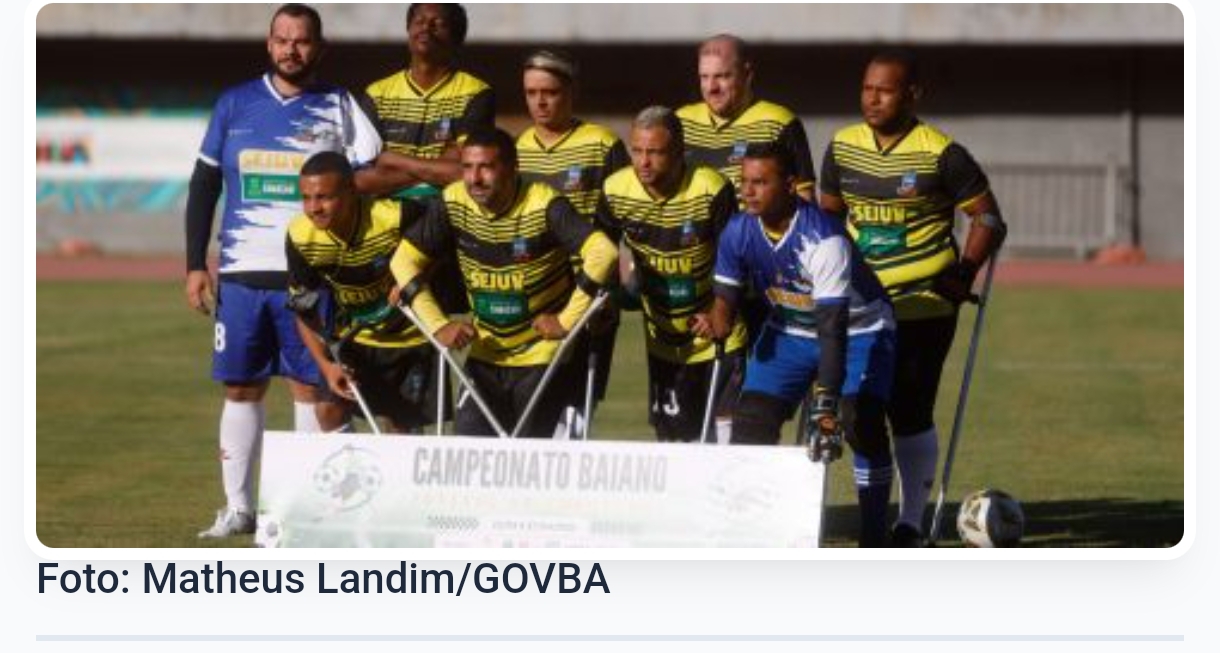 Estádio de Pituaçu recebe Campeonato Baiano de Futebol de Amputados