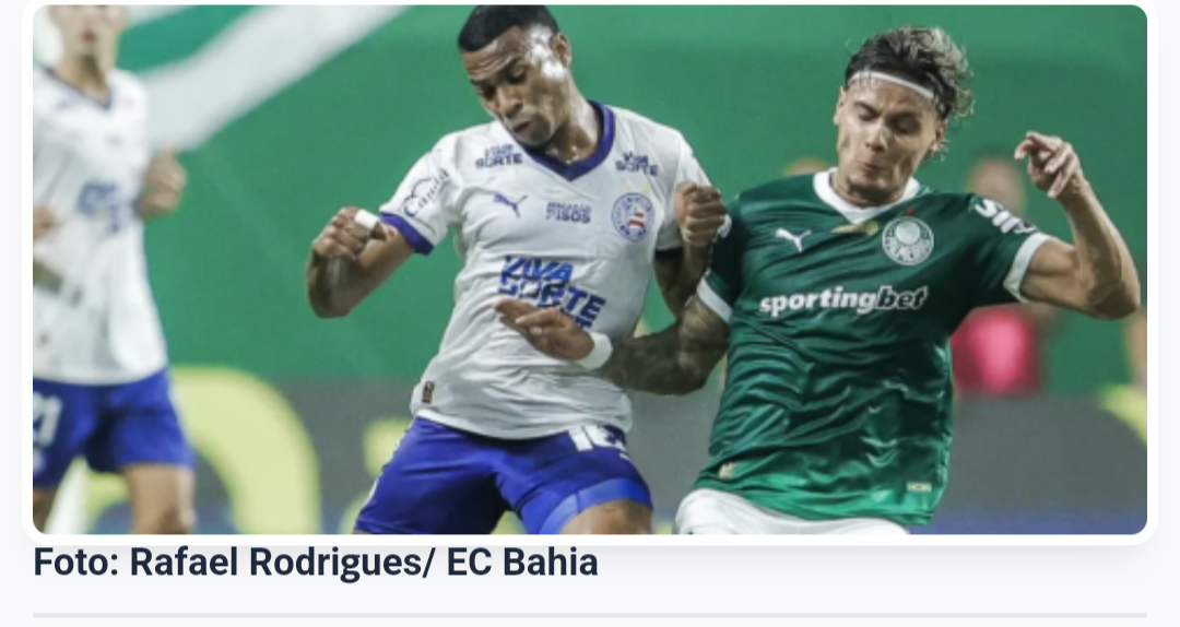 Bahia vence no Allianz, e Palmeiras perde liderança do Brasileiro