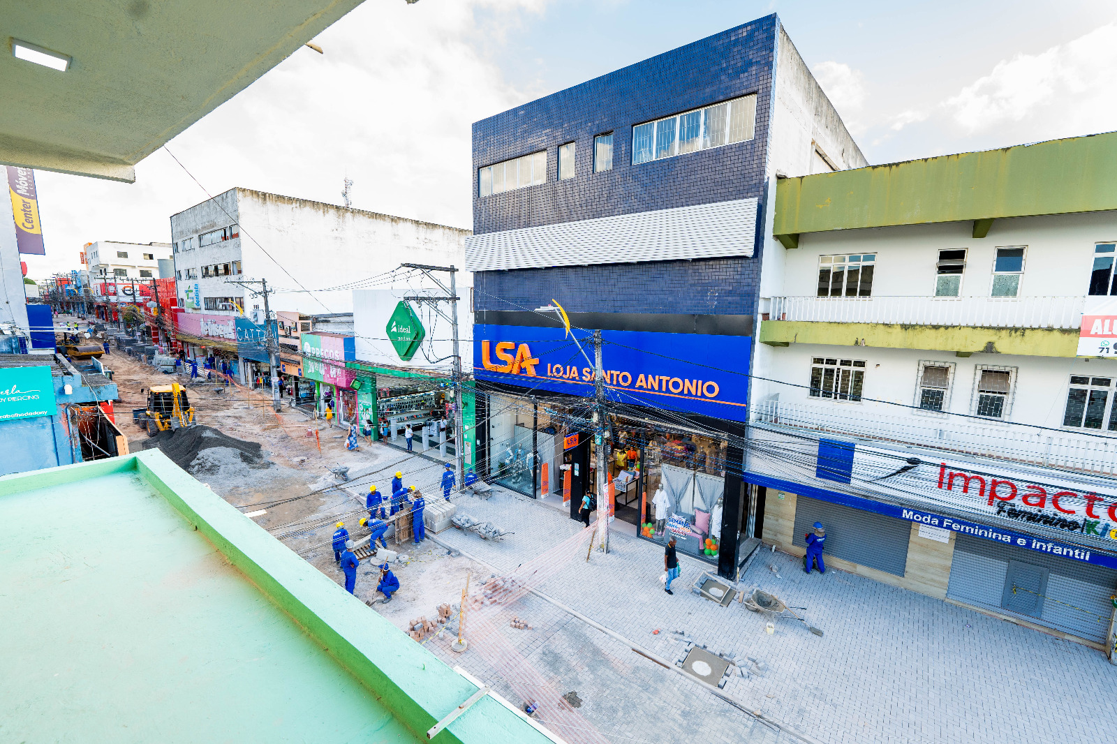 Segunda etapa das obras do Centro de Camaçari segue avançando