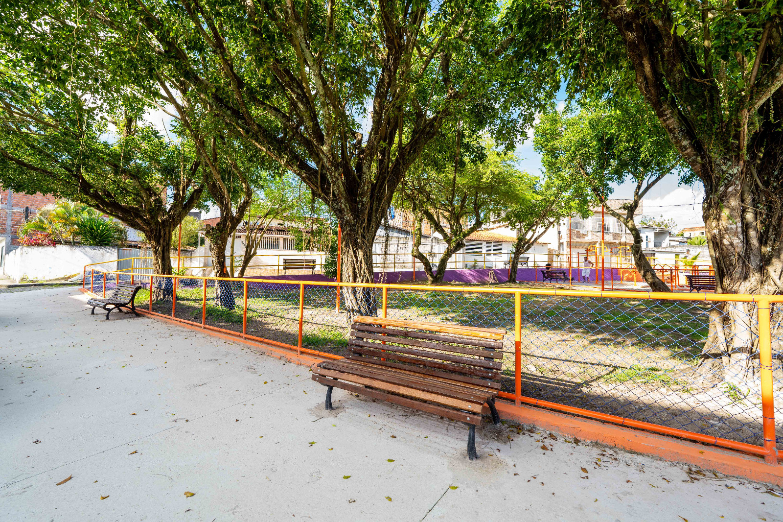Obras de requalificação da Praça do Rosário na fase final