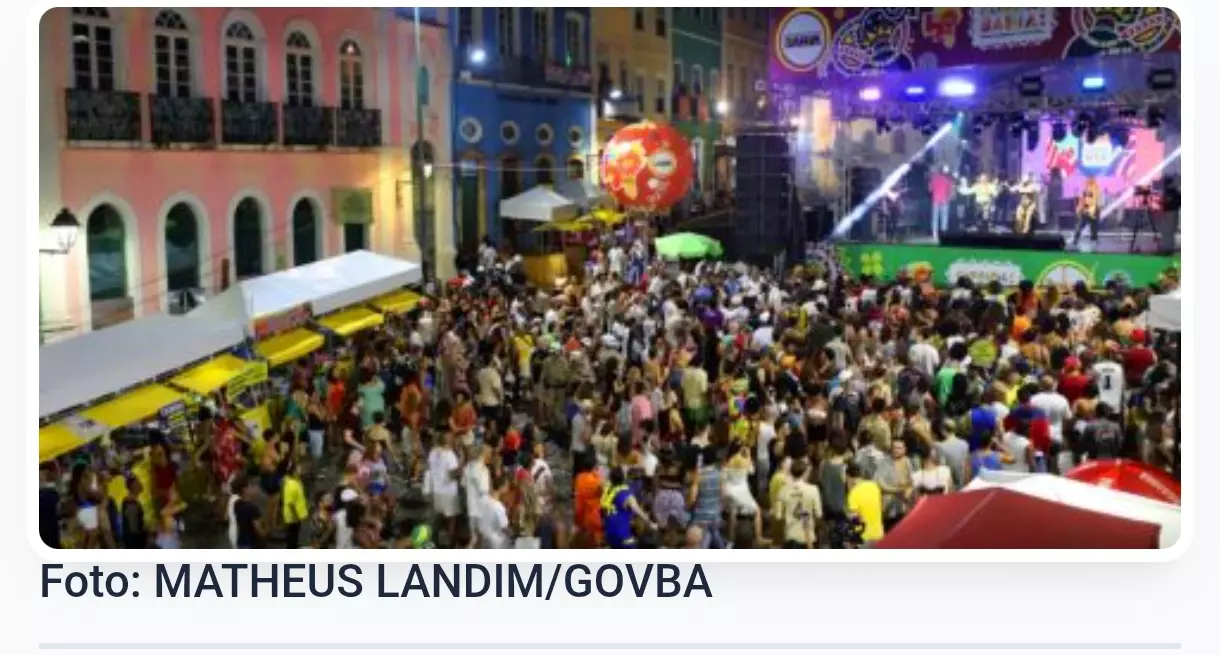 Pelourinho tem 150 atrações no Carnaval; confira programação